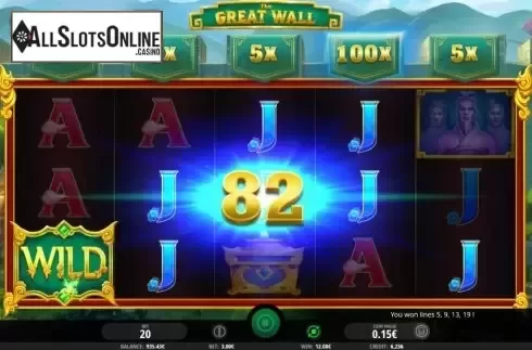 Win Screen 4. The Great Wall from iSoftBet