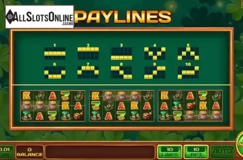Pay Lines screen