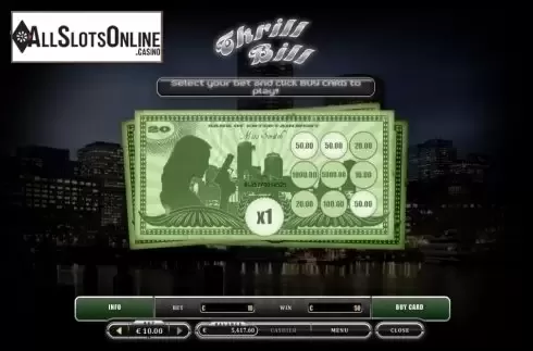 Game Screen. Thrill Bill from Oryx