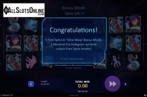 Screen 5. Time Warp Guardian from Playson