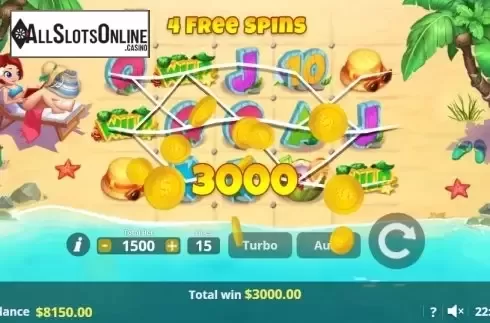 Win screen 2. Total Summer Bliss from Lady Luck Games