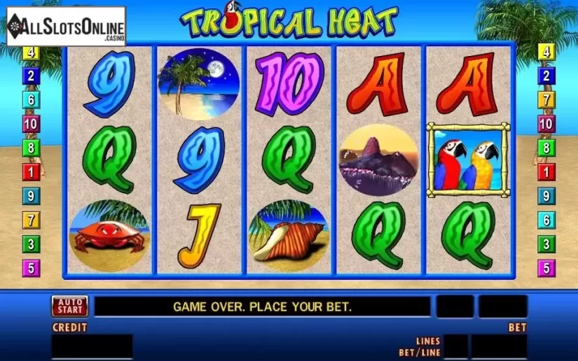 Reel screen. Tropical Heat from Merkur
