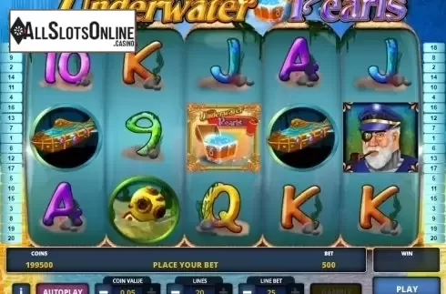 Screen 1. Underwater Pearls from Zeus Play