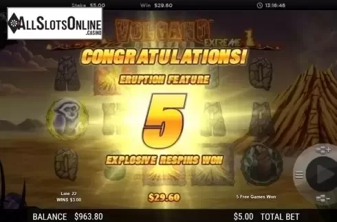 Free Spins Triggered. Volcano Eruption Extreme from NextGen