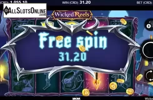 Win Free Spins screen