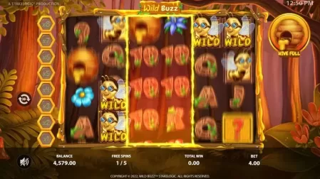 Wild Buzz slot screenshot 4