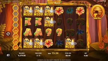 Wild Buzz slot screenshot 6