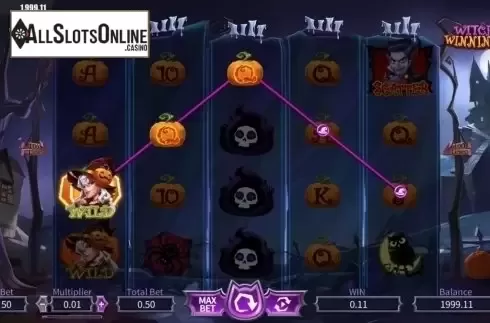 Win Screen. Witch Winnings from Dream Tech