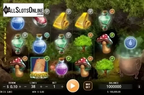 Reel screen. Wizardry from KA Gaming