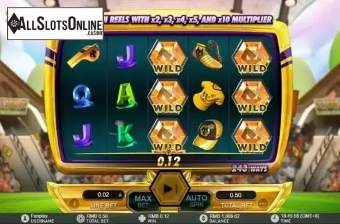 Win Screen. Wolves Slot from GamePlay
