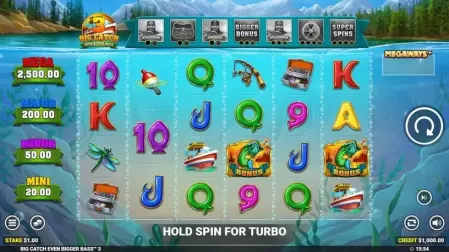 Big Catch Even Bigger Bass 3 slot screenshot 1