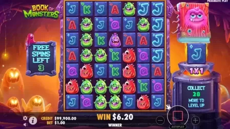 Book of Monsters slot screenshot 5