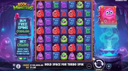 Book of Monsters slot screenshot 1