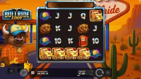 Bullride Loot slot screenshot 2