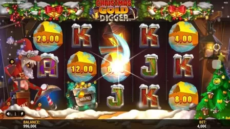 Christmas Gold Digger slot screenshot 2