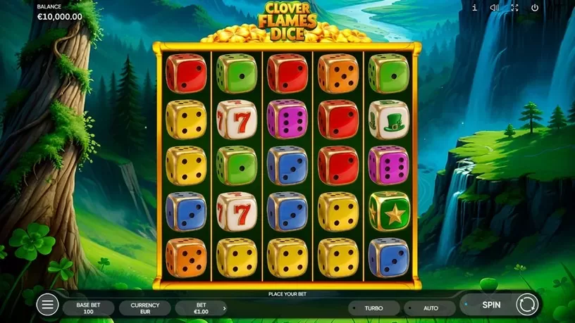 Clover Flames Dice slot screenshot 1
