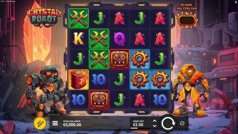 Crystal Robot slot screenshot 1