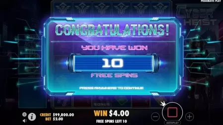Cyber Heist slot screenshot 3