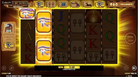Eye Of Horus The Golden Tablet Megaways slot screenshot 4