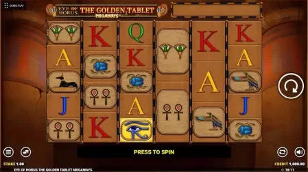 Eye Of Horus The Golden Tablet Megaways slot screenshot 1