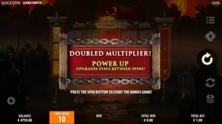 Gloria Invicta slot screenshot 3