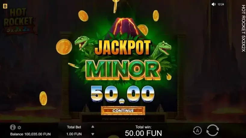 HOT ROCKET 5x 3x 2x slot screenshot 