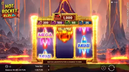 HOT ROCKET 5x 3x 2x slot screenshot 3