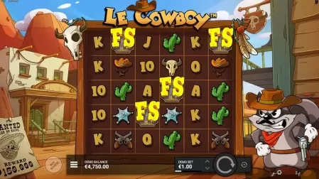 Le Cowboy slot screenshot 2