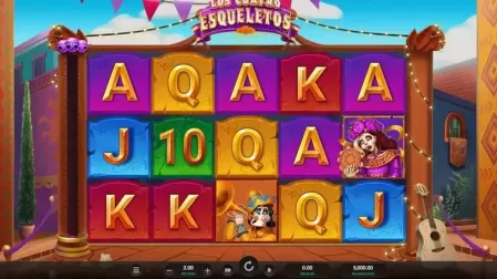 Los Cuatro Esqueletos slot screenshot 1
