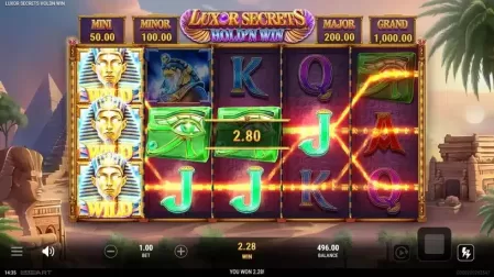 Luxor Secrets Hold’n Win slot screenshot 2