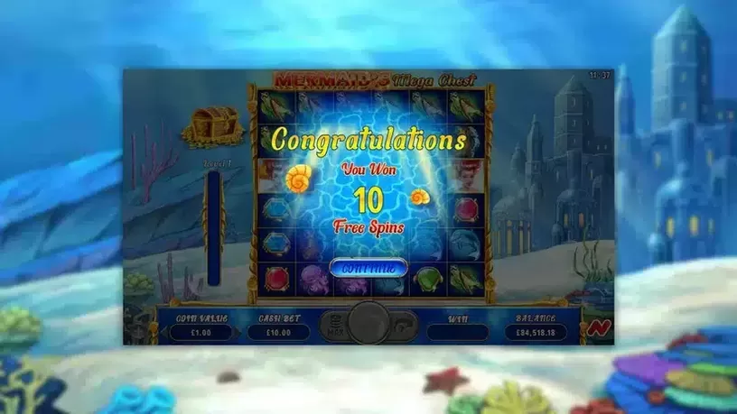 Mermarmaid’s Mega Chest slot screenshot 2
