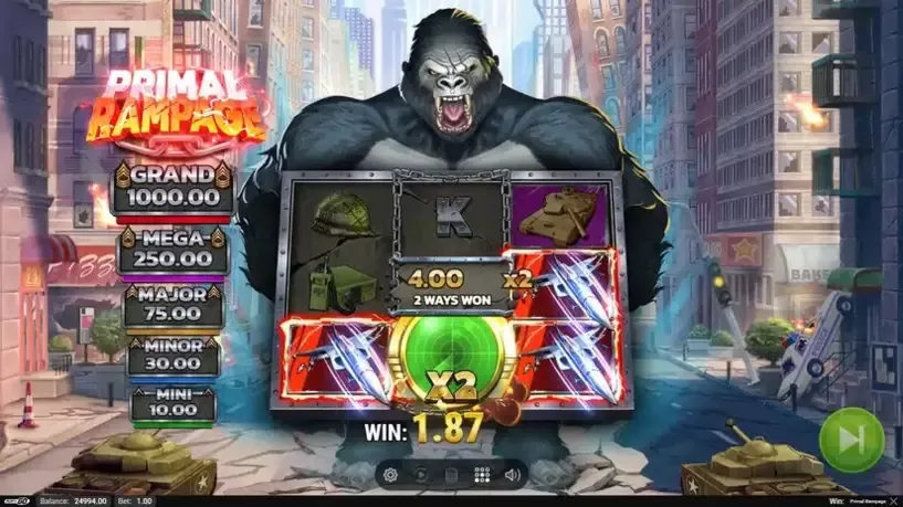 Primal Rampage slot screenshot 
