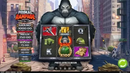 Primal Rampage slot screenshot 1