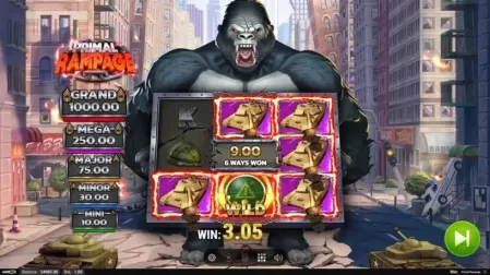 Primal Rampage slot screenshot 4