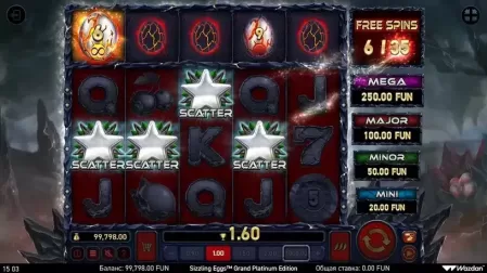 Sizzling Eggs™ Grand Platinum Edition slot screenshot 5