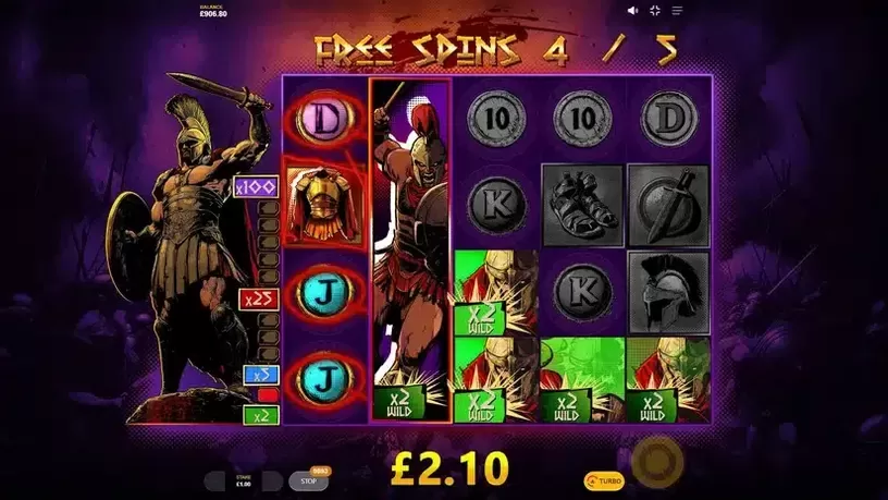 Spartan Wildz slot screenshot 6