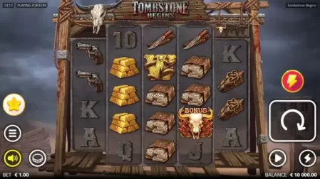 Tombstone Begins slot screenshot 1
