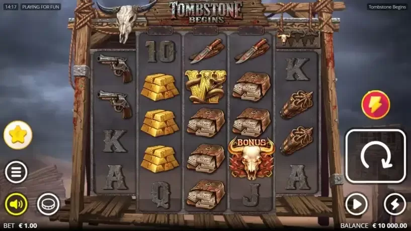 Tombstone Begins slot screenshot 