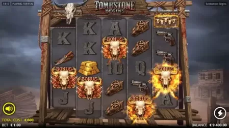 Tombstone Begins slot screenshot 2