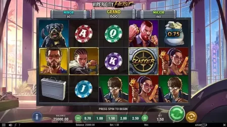 Viper City Heist slot screenshot 1