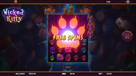 Wicked Kitty slot screenshot 2