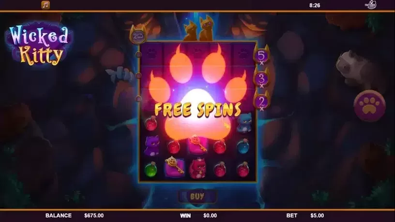 Wicked Kitty slot screenshot 2