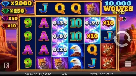 10,000 Wolves 10K Ways slot screenshot 3