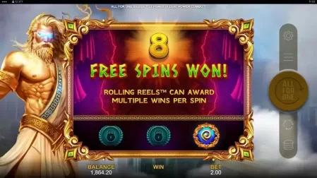 3 Powers of Zeus POWER COMBO slot screenshot 4
