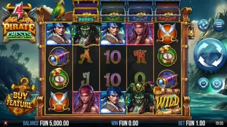 4 Pirate Chests slot screenshot 1
