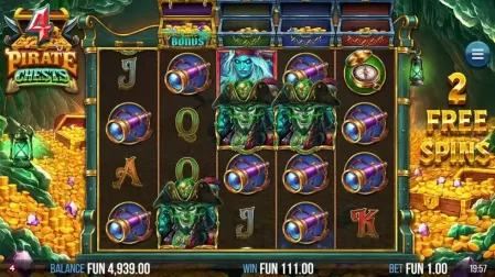 4 Pirate Chests slot screenshot 3