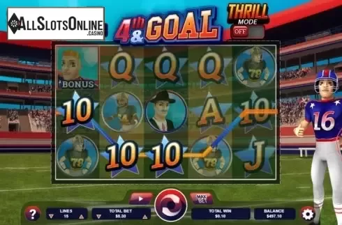 Win screen 2. 4th and Goal from Arrows Edge