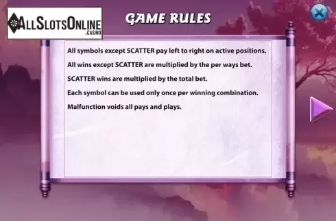 Game Rules. 7 Heroines from KA Gaming