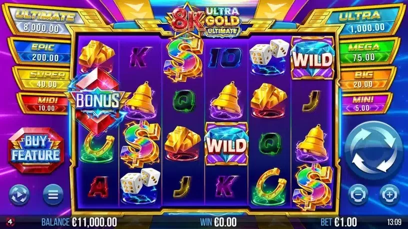 8K Ultra Gold Ultimate slot screenshot 