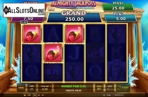 Win Screen 2. Almighty Reels - Realm of Poseidon from Greentube